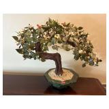 vintage Chinese carved bonsai tree