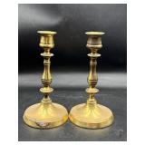 Made in England vintage brass candle holders