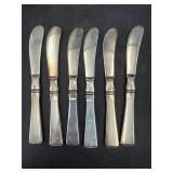283 grams Sterling silver knife set of 6