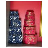 decorative nesting storage boxes