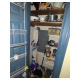 contents of closet cleaning supplies and more