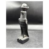 stone statue of the Egyptian falcon god Horus
