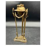 Vintage Brass Rams Head Table lighter