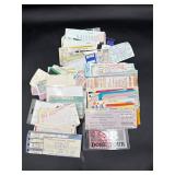 Large lot of vintage concert tickets