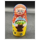 handmade wooden Russian Matryoshka doll