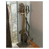 Vintage fireplace tools