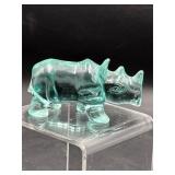 glass rhinoceros Feng Shui protection robbery