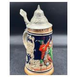 Vintage lidded beer stein