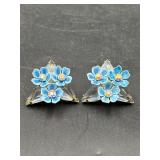 vintage Kramer of New York floral earrings