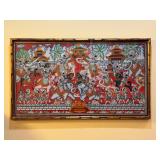 19x33ï¿½ Burmese sand painting