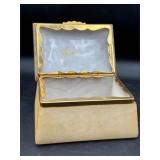 vintage italian stone hinged jewelry box