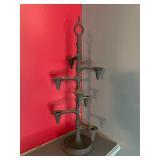 Vintage cast iron candelabra candle holder