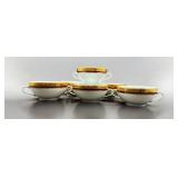 6 Philippe Deshoulieres Marquis soup bowls