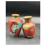 Significant flaws cloisonnï¿½ enamel vase