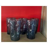5 TEX GLASS COMPANY GLASSES THUMB PRINT PATTERN