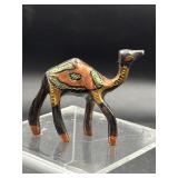 handcrafted metal camel figurine