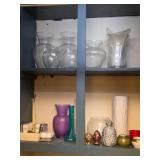 Flower vases and candles