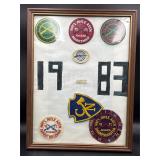 Framed patches national rifle associations