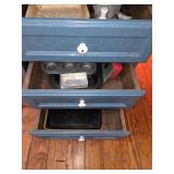 Baking pans contents of 3 kitchen drawers