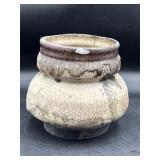 Signed pottery vase