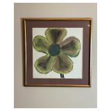 Belated birthday flower - Zac Weil 1992 framed art