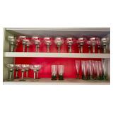 collection of handblown Bar Ware