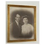 antique photograph formal portrait of a couple
