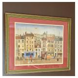 Signed LE Boulangerie Rouge by Michel Delacroix