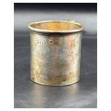 95 grams Sterling silver cup 1907 monogram