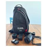 Sony a6000 camera / canon bag / lens