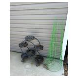 plant supports & plant stand (condition issues)