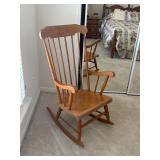 Wooden rocking chair