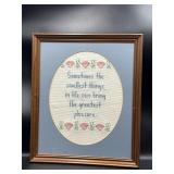 11x13ï¿½ framed needlepoint