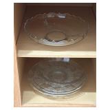 Glassware lot serving pieces