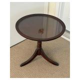 Glass top 2 pc drink table