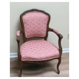 Vintage carved arm chair