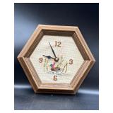 7ï¿½ mallard duck needlepoint clock