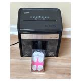 Shredder & post it holder