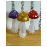 Working Solar plastic mushrooms