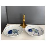 6ï¿½ candle holder & fish bowls