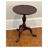 Henkle Harris tripod candle stand table