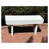 Outdoor wooden bench