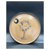 Signed pottery platter
