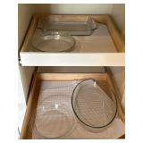 Glass baking dishes