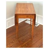 Vintage wooden drop side table