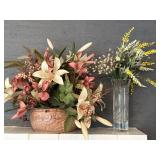 Vase / planter faux flowers
