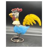 recycled metal rooster