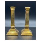 8ï¿½ heavy brass candle holders