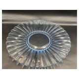 Large vintage light blue periwinkle platter