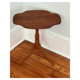 vintage CUSHMAN tripod pedestal side table